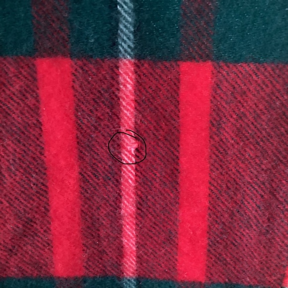 Carole M. Studio burgundy red, dk green plaid 100% lambs wool  Made W Germany - Picture 6 of 7
